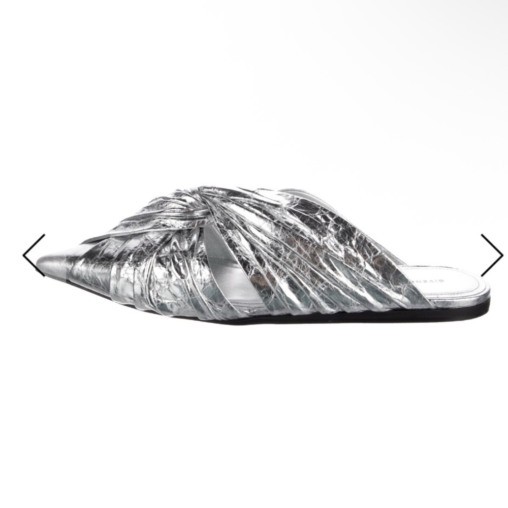 Givenchy Metallic Silver Mules - Picture 2 of 4